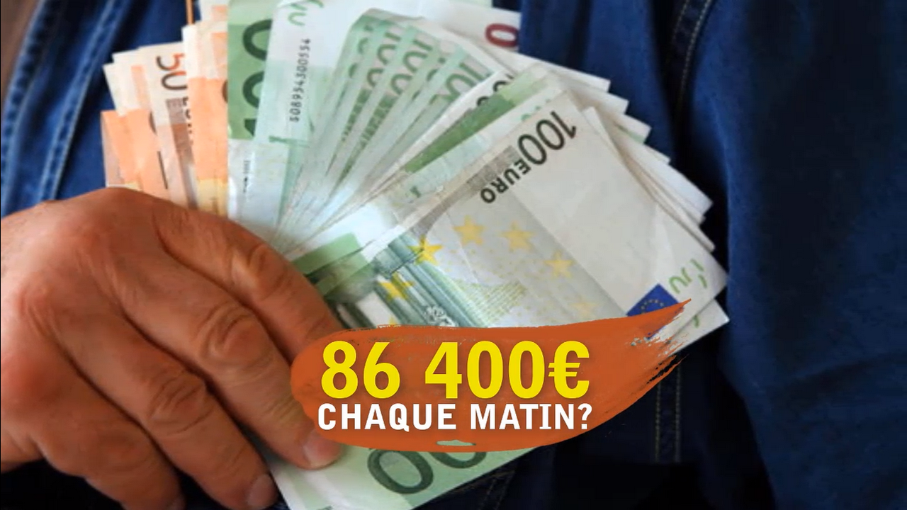 86 400€ chaque matin
