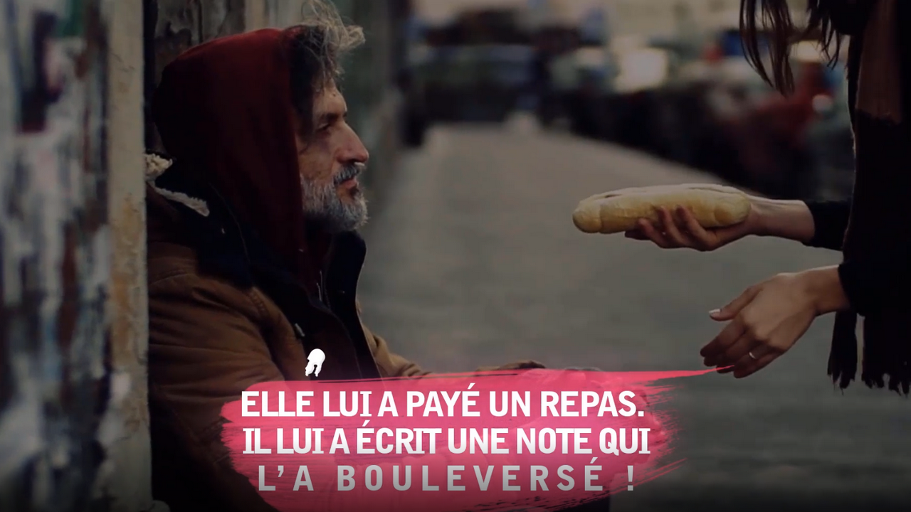 Elle lui a payé un repas. Il lui a écrit une note qui l’a bouleversé..