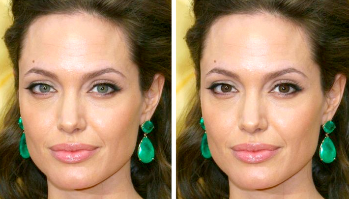 Angelina Jolie Yeux couleur