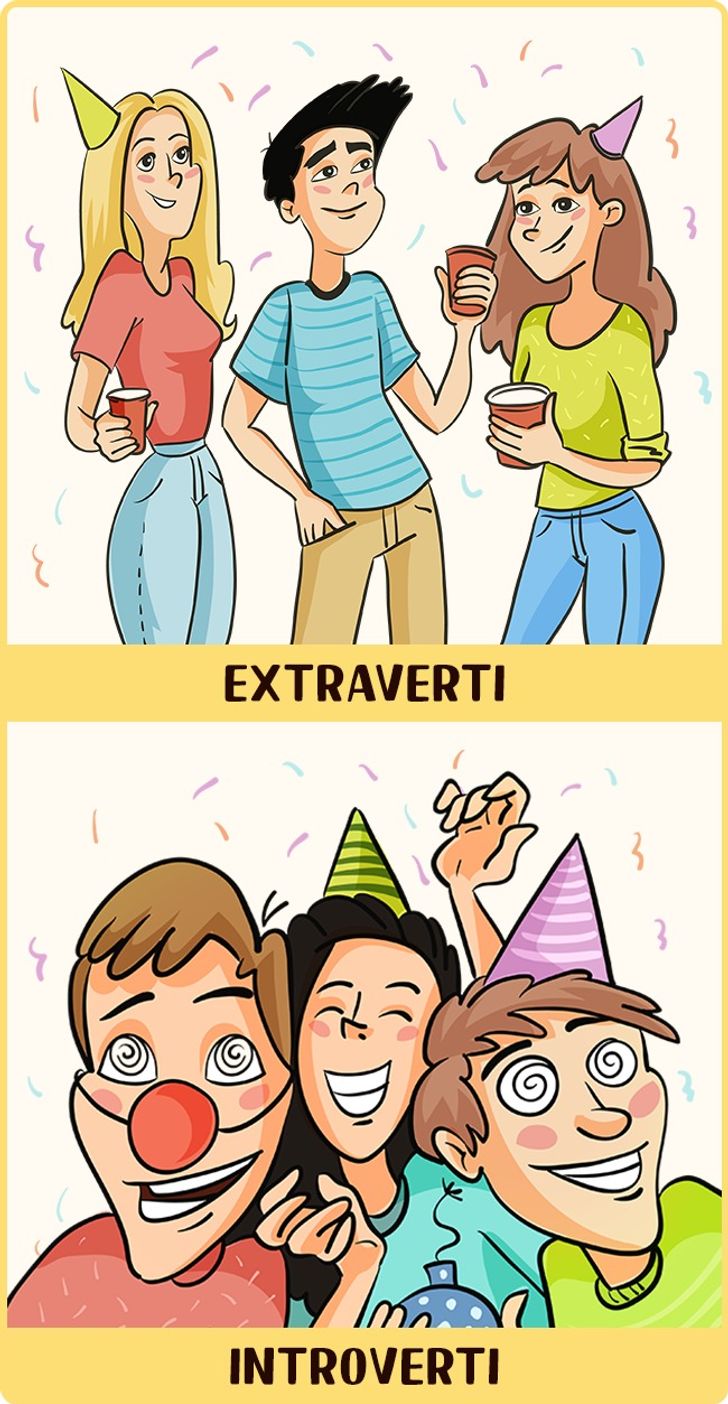 12 illustrations montrant le monde tel que le voient les personnes extraverties et introverties1
