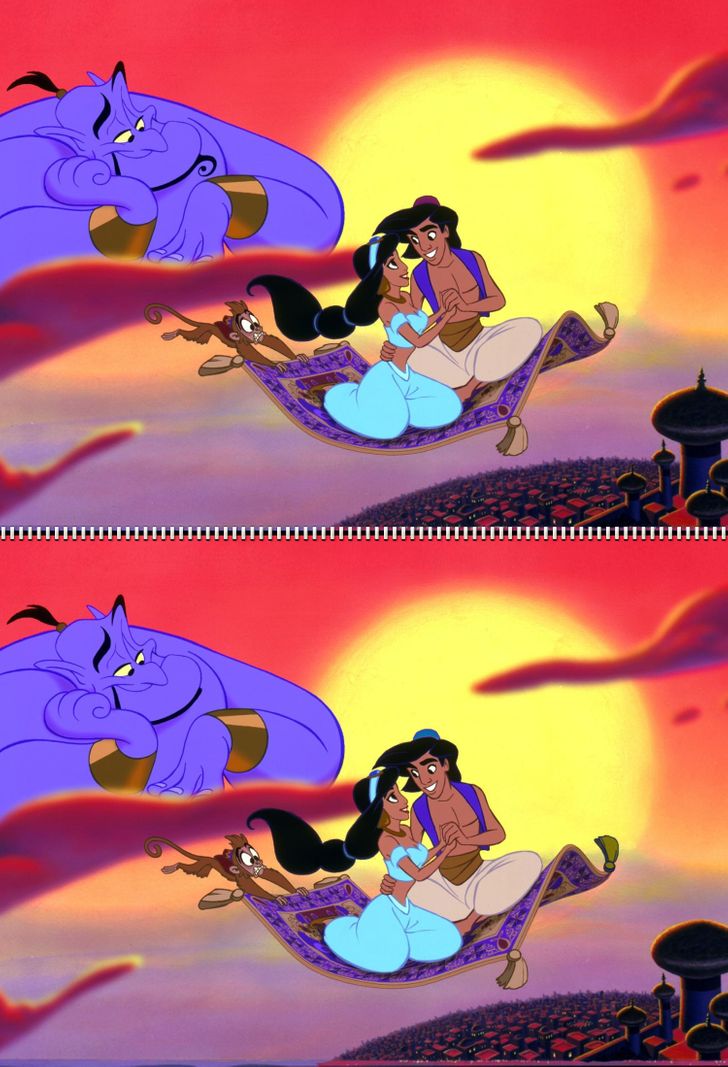 Evaluez vos competences visuelles et reperez les differences presentes dans ces 20 scenes de films Disney 26