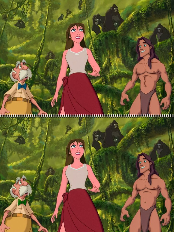 Evaluez vos competences visuelles et reperez les differences presentes dans ces 20 scenes de films Disney 38