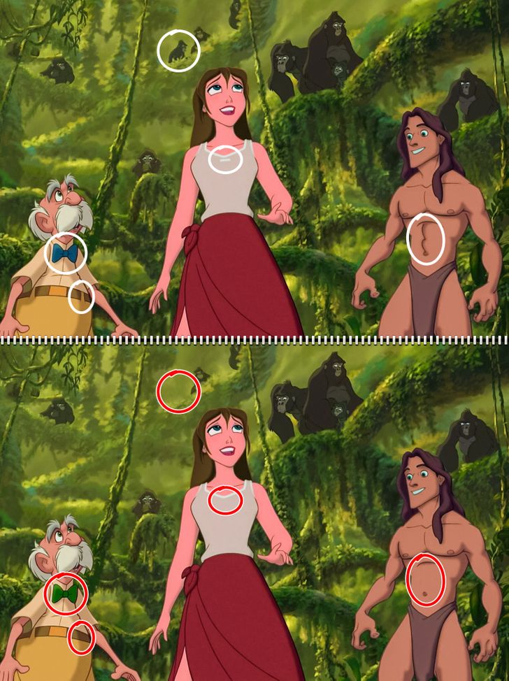 Evaluez vos competences visuelles et reperez les differences presentes dans ces 20 scenes de films Disney 39