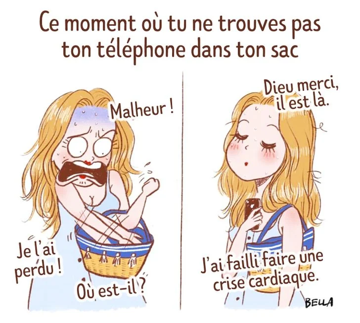 Bande dessinée téléphone perdu