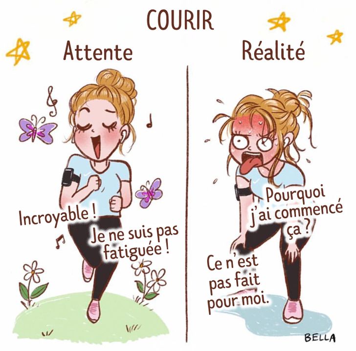 Bande dessinée sport réalité vs attente