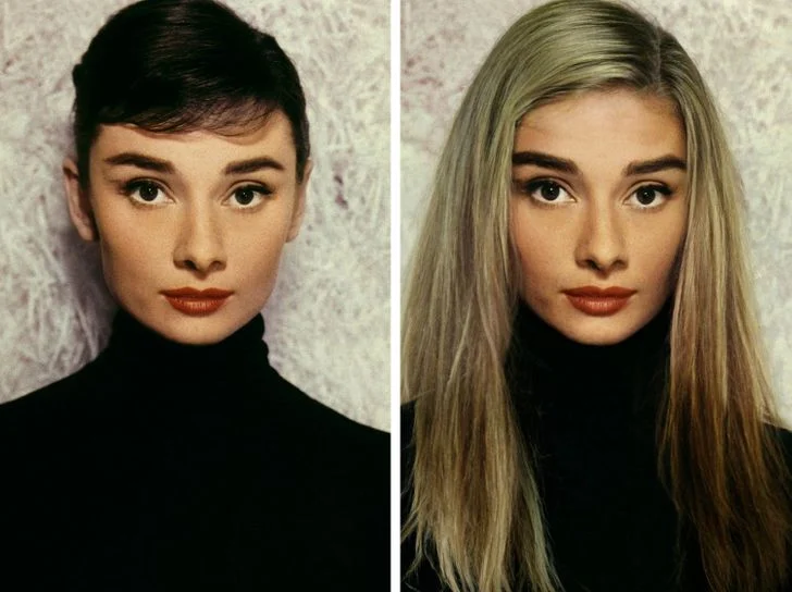 Ce à quoi ressembleraient 13 célébrités iconiques si elles suivaient les tendances modernes de beauté Audrey Hepburn