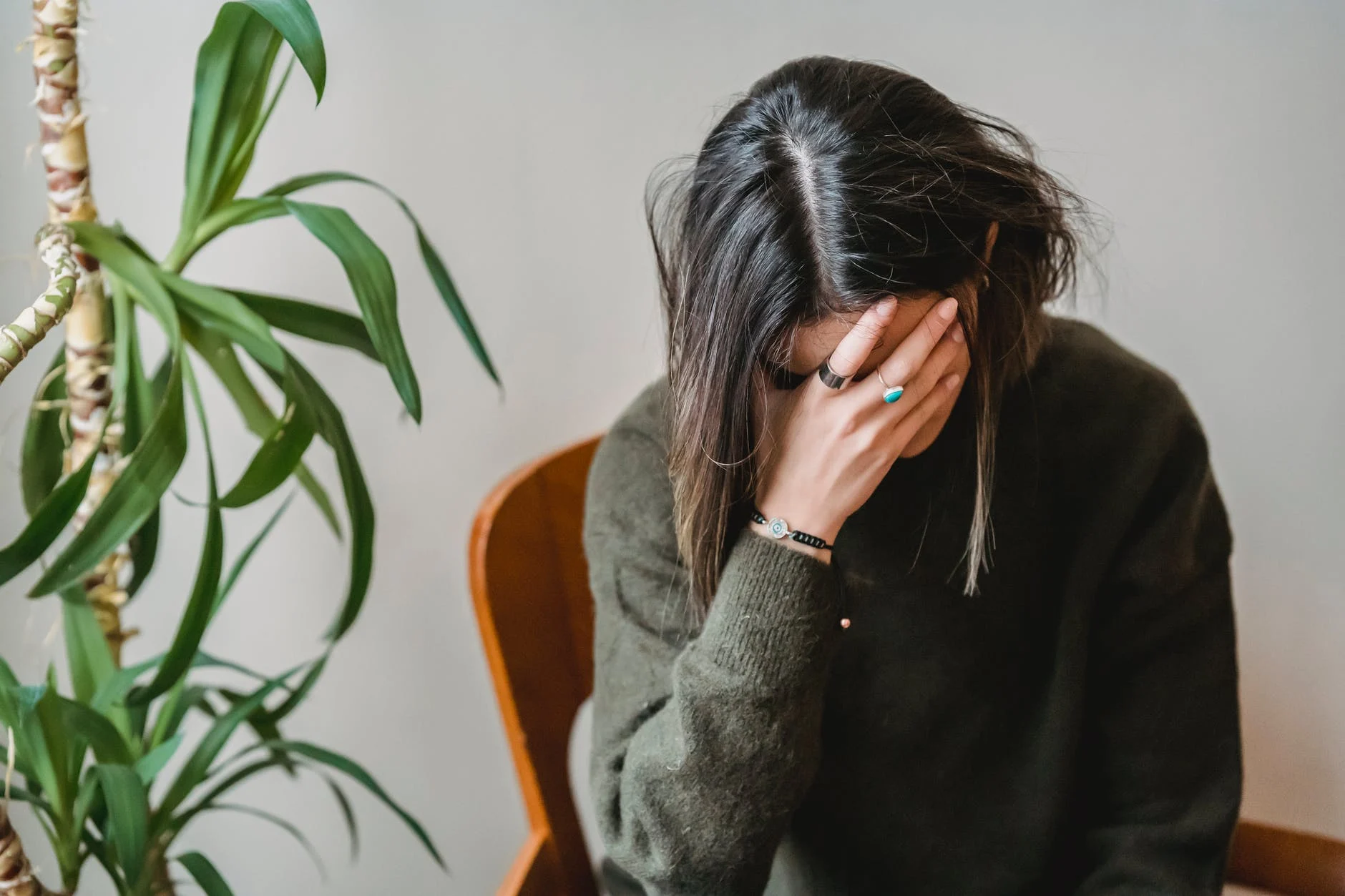 une femme stressée 