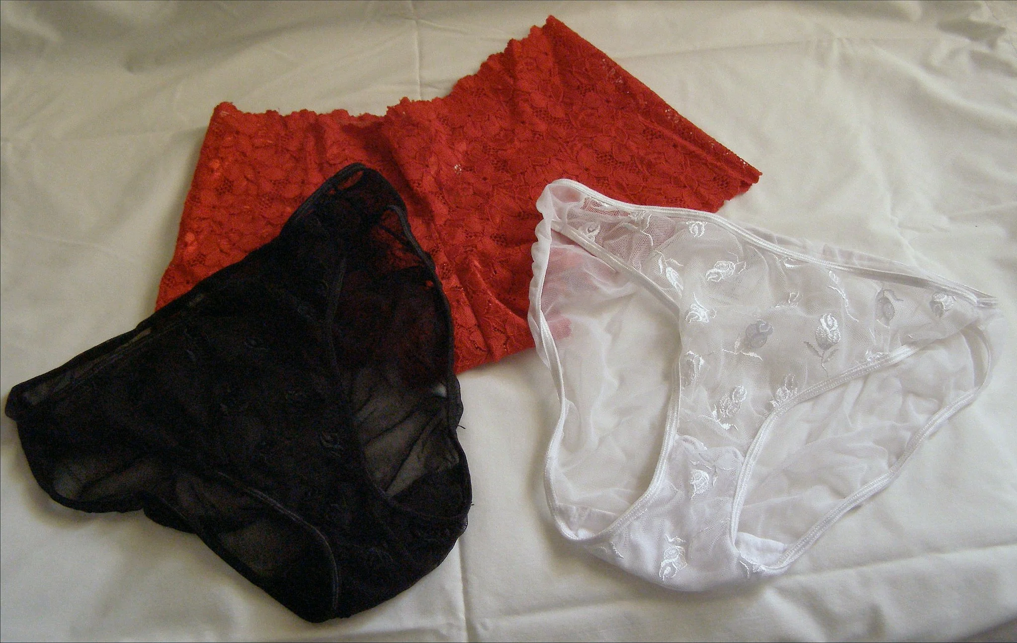 culotte rouge noire blanche