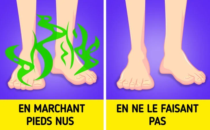Les pieds peuvent sentir mauvais