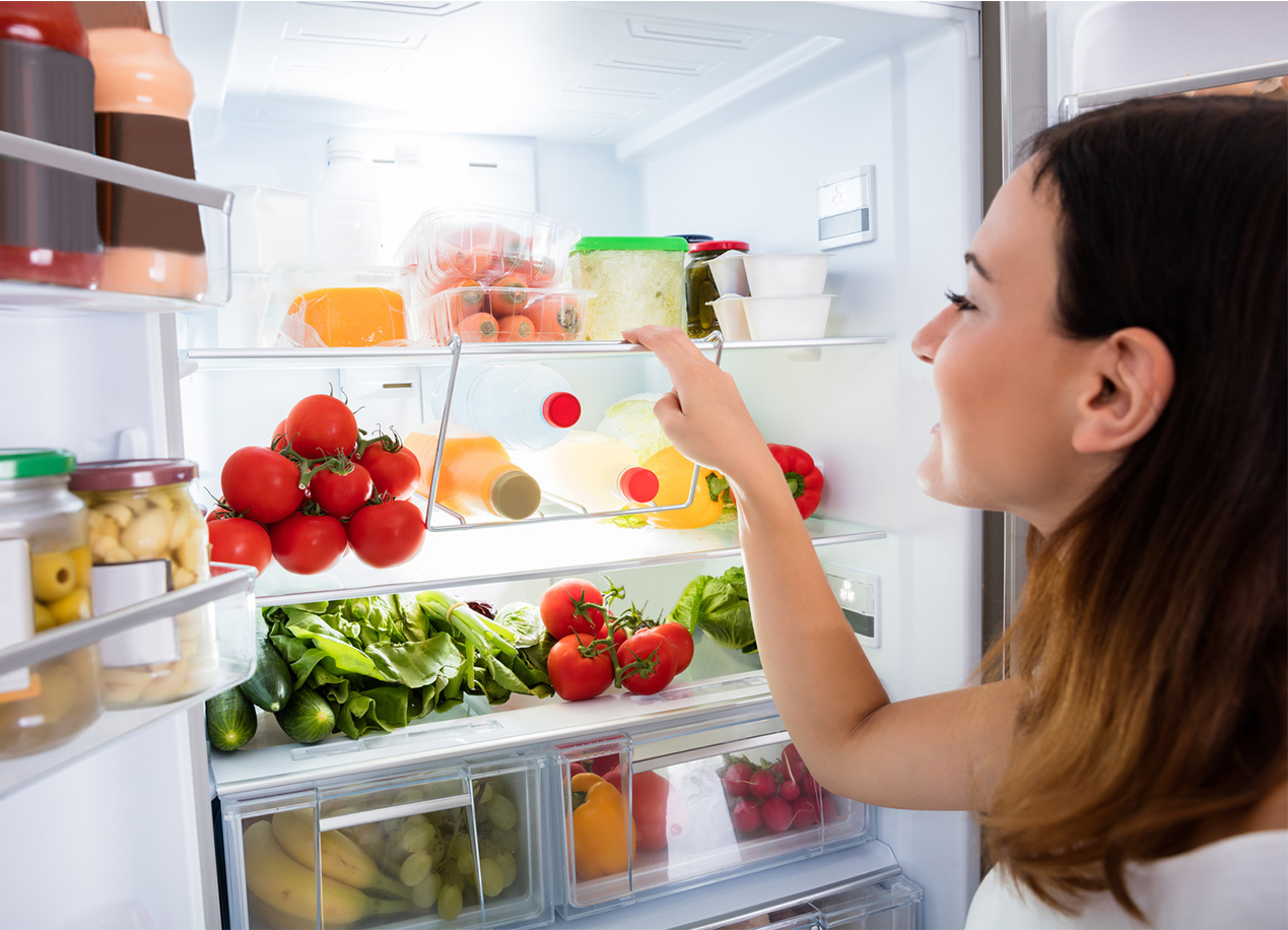 aliments chauds dans votre réfrigérateur