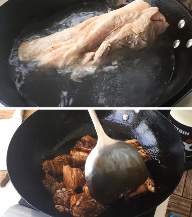 Ils font souvent bouillir la viande avant de la cuire