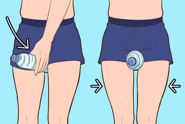 5 exercices avec une bouteille d’eau qui peuvent vous aider à vous remettre en forme Presser la bouteille