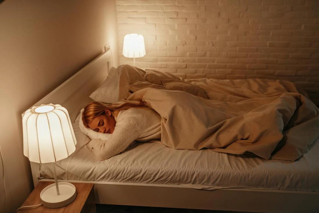 dormir avec les lumières allumées
