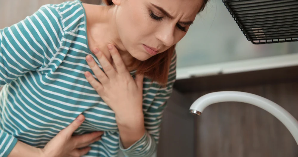 vomissements femme malade