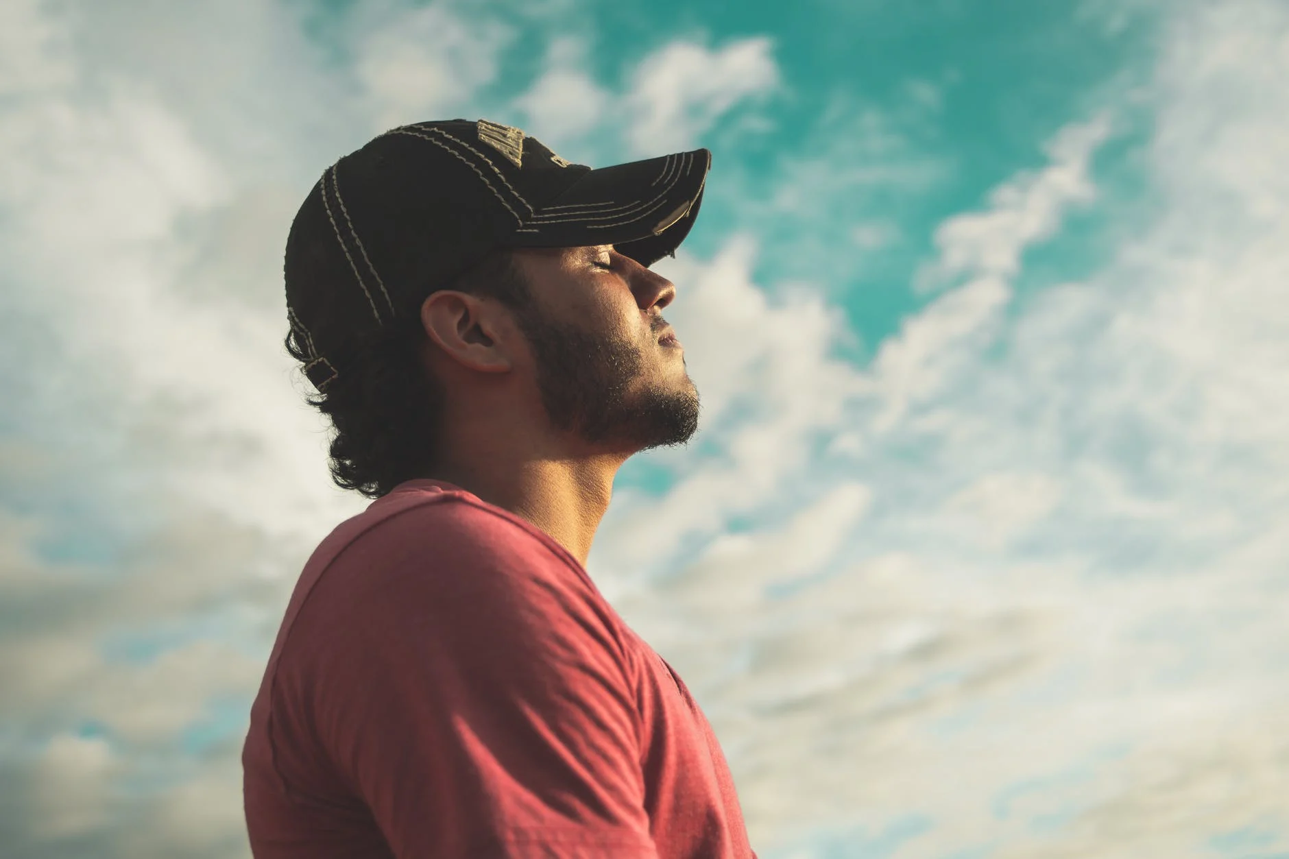 respiration profonde homme