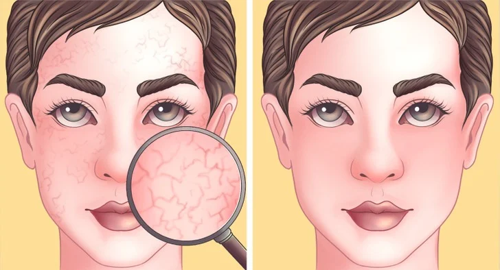 peau lisse lavage visage à l'eau