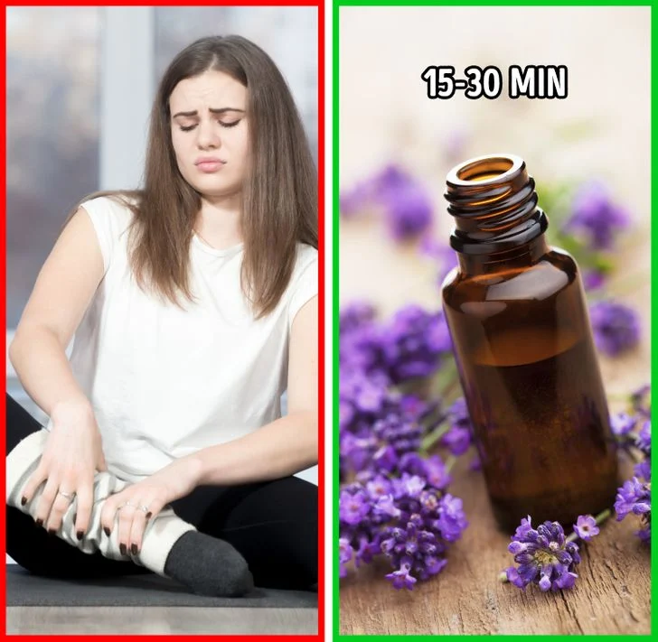 Bain à la lavande pour soulager les muscles endoloris