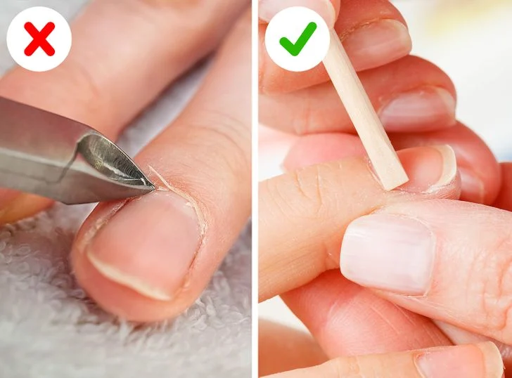 Enlever les cuticules