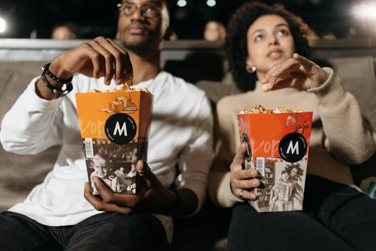Le pop-corn dans les cinémas
