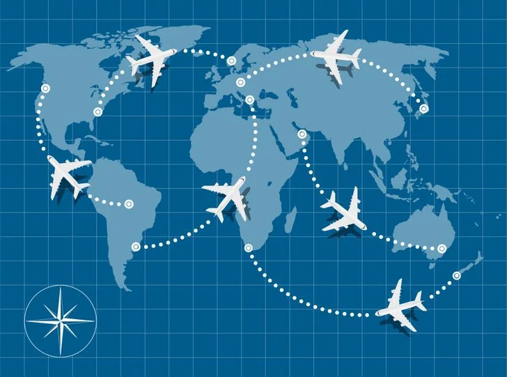 Les avions ne volent jamais en ligne droite