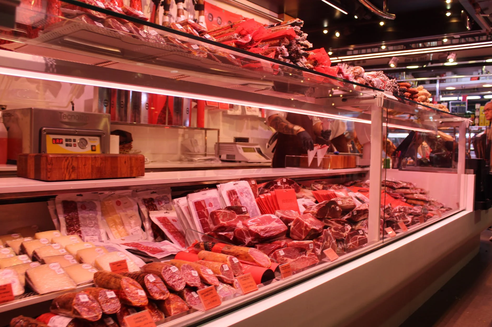 Les produits carnés dans les supermarchés