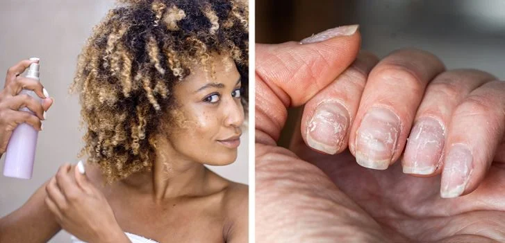 Une utilisation fréquente de laque pour cheveux