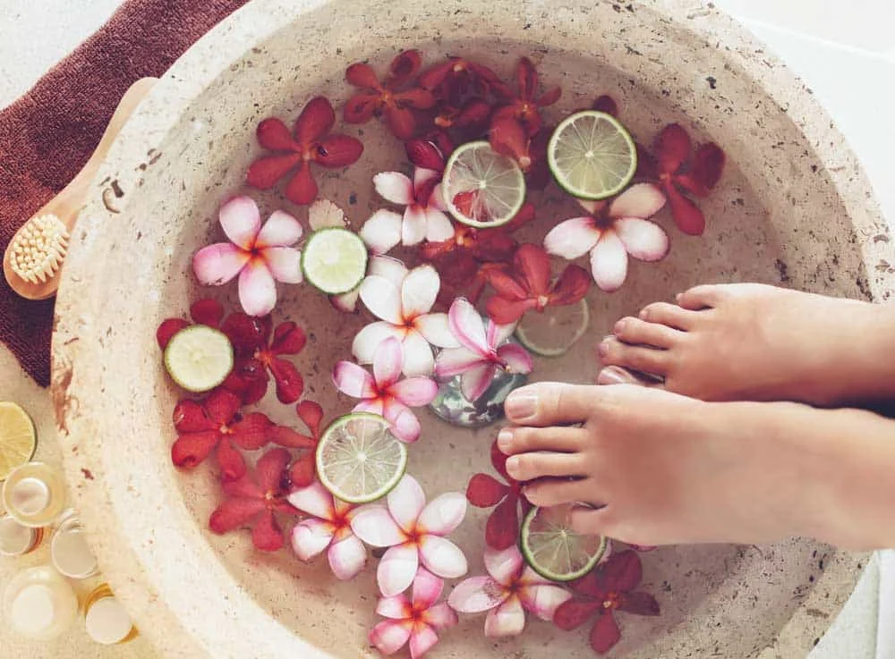 bains de pieds