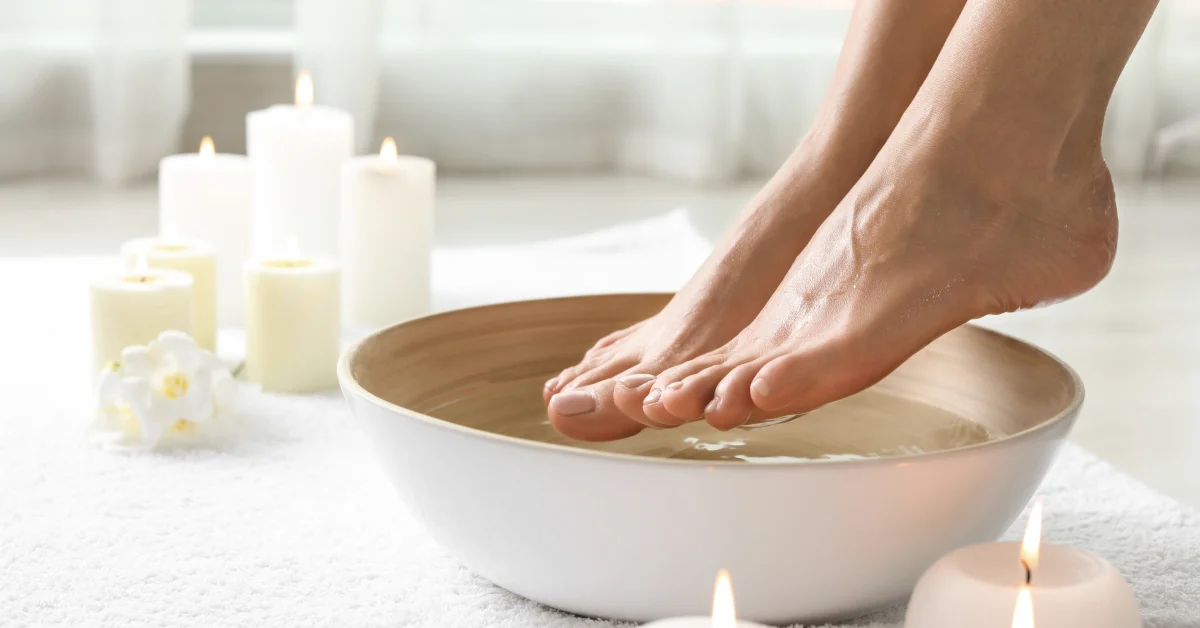 un bain de pieds