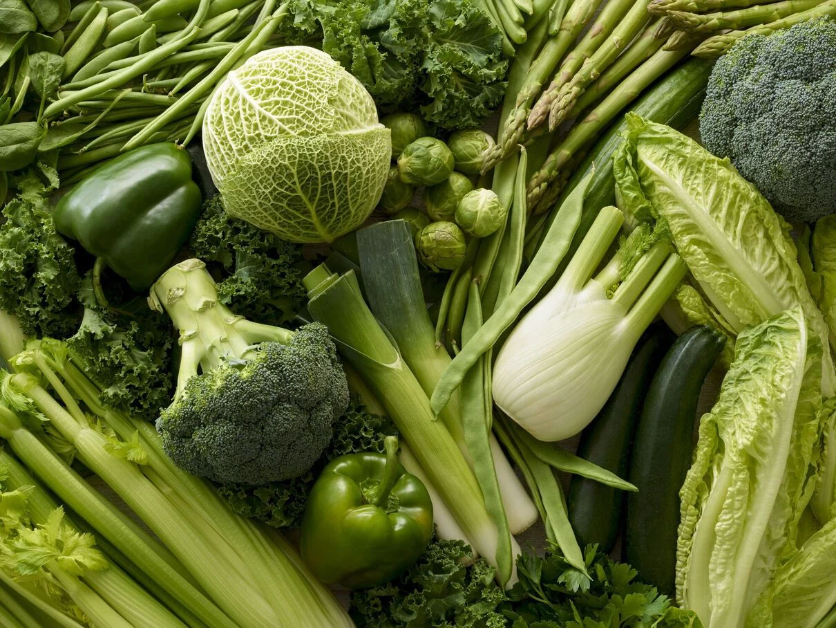 Les légumes verts à feuilles