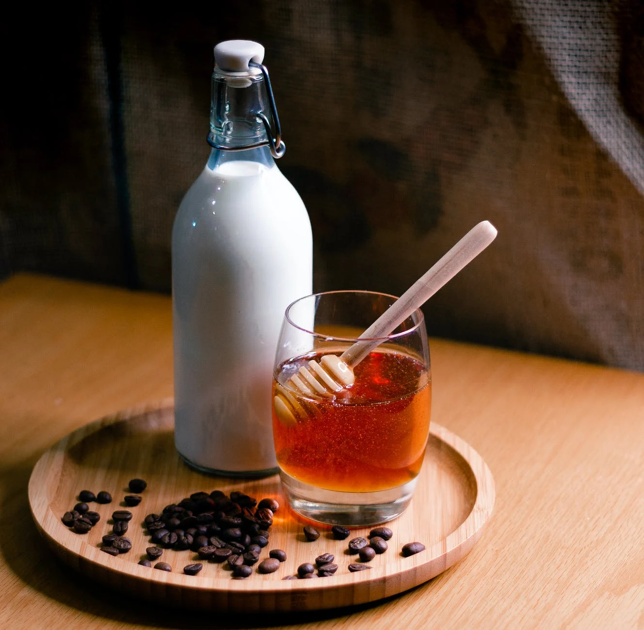 Du lait chaud avec du miel