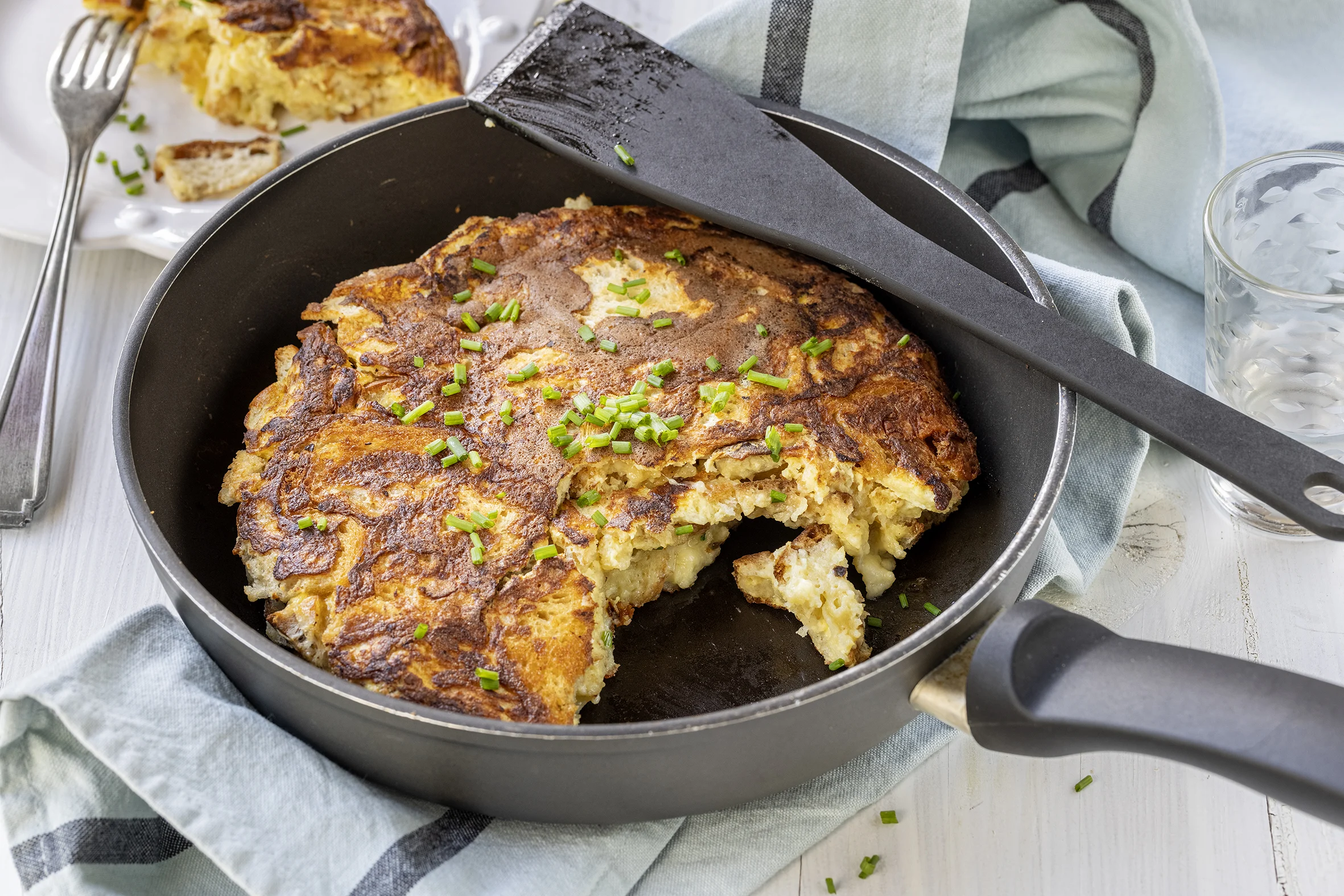 Frittata au jambon et au fromage