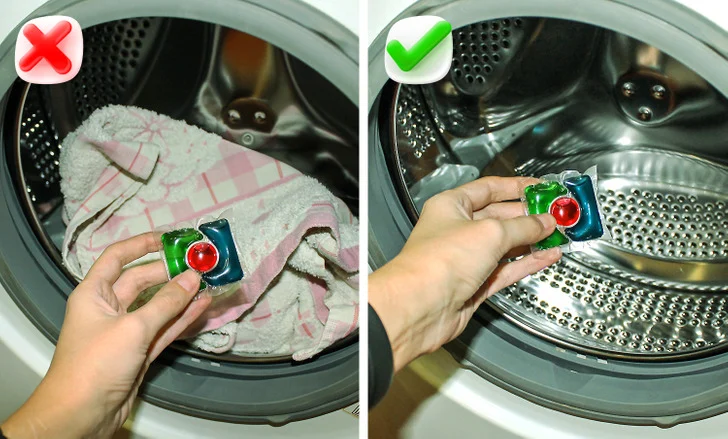 Les capsules à linge