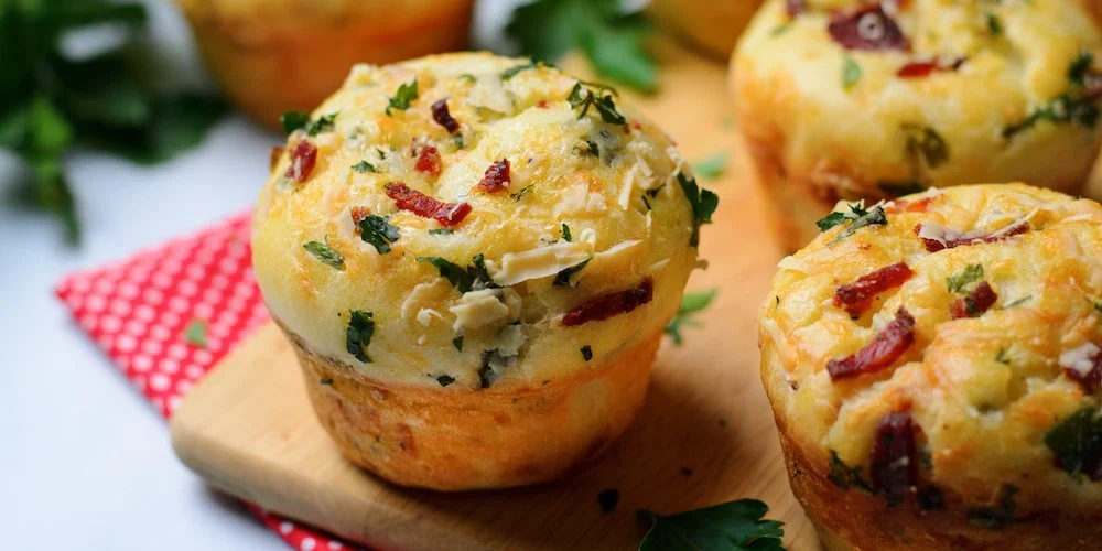 Muffins aux œufs et légumes