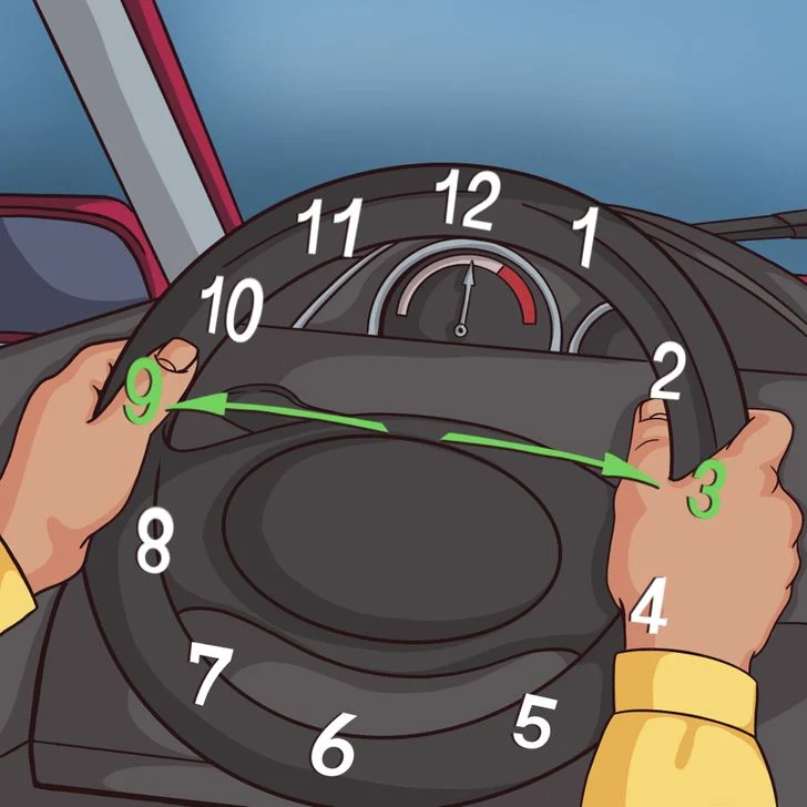 Placez correctement vos mains sur le volant