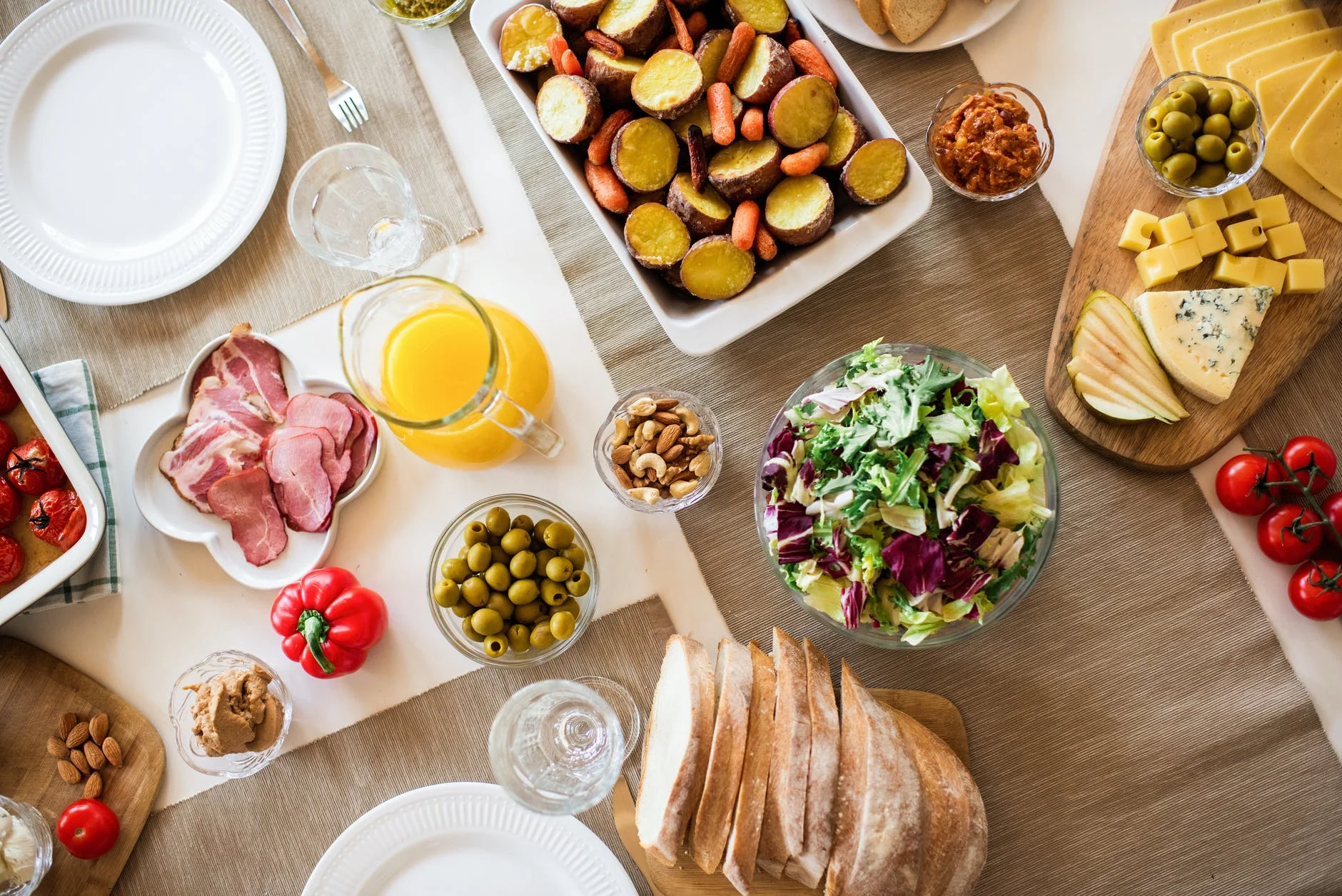  réfléchir aux aliments sains