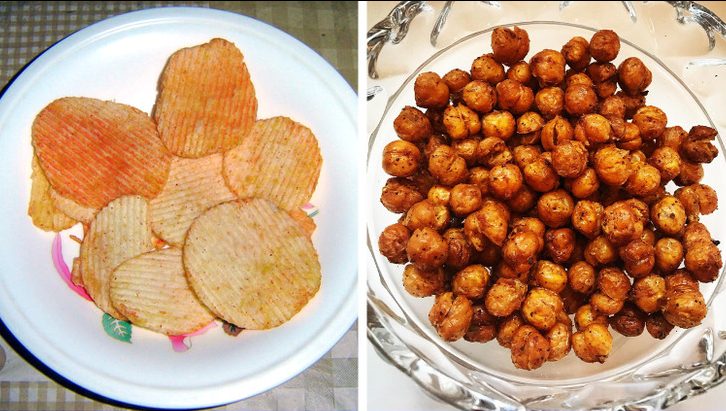 Frites de pommes de terre ou pois chiches frits ?