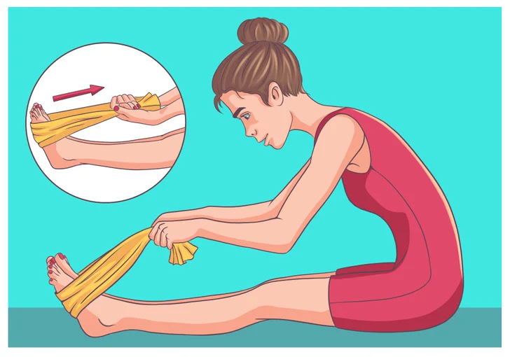 Exercices douleurs pieds