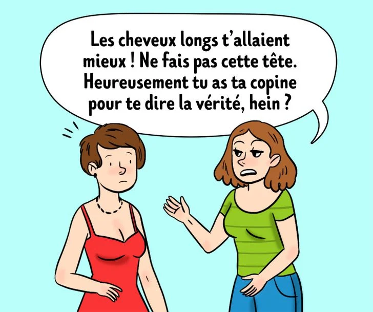 Votre ami(e) vous critique ouvertement mais n'accepte pas quand vous le faites