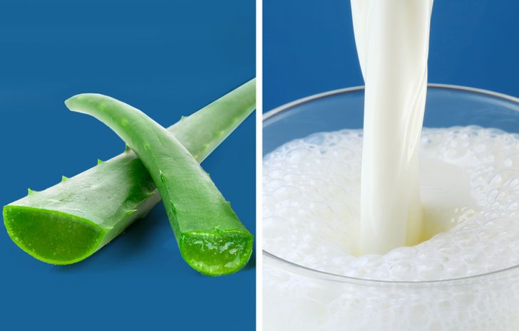 Aloe Vera et lait