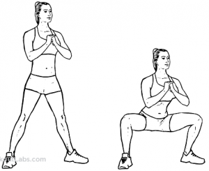 Side step with squat