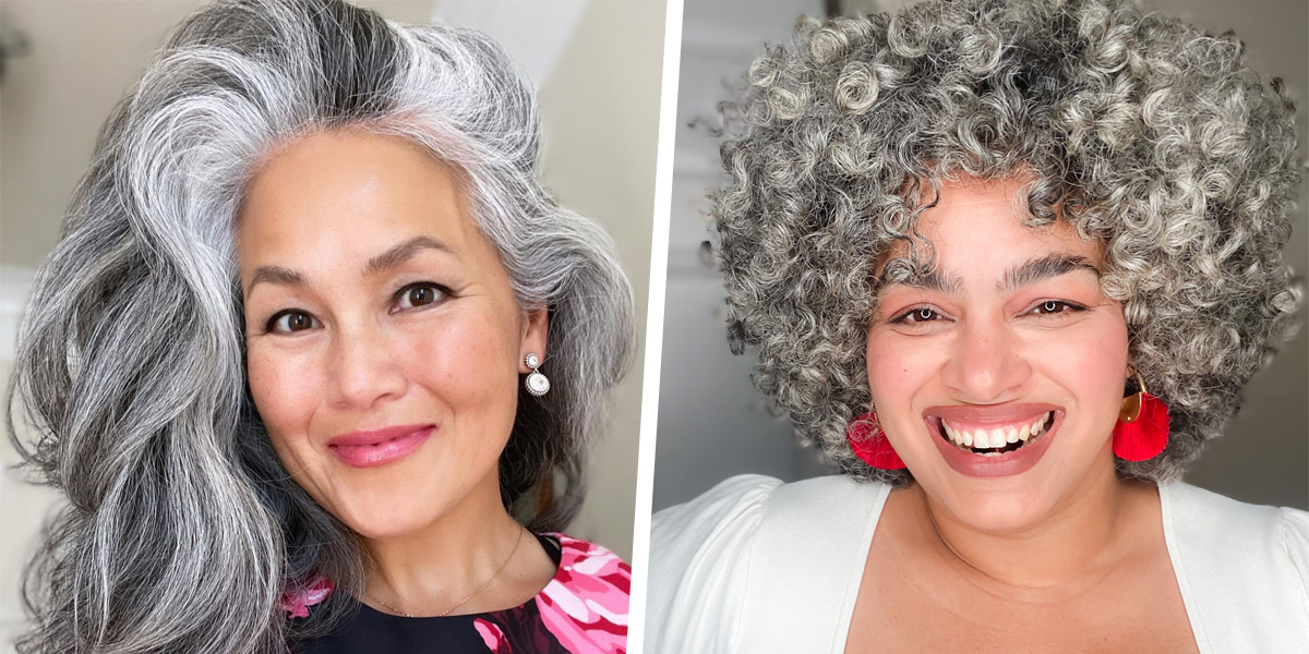 coiffures de femmes qui prouvent que les cheveux gris sont vraiment superbes