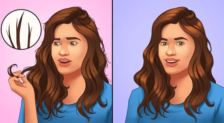 Vous pouvez avoir davantage de pointes fourchues
