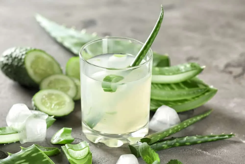 Aloe vera et jus de citron