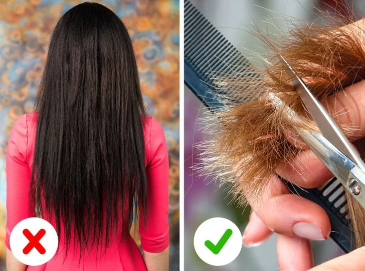 Ne pas se couper les cheveux régulièrement