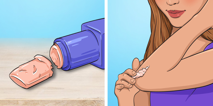 Utilisez votre baume à lèvres cassé pour adoucir la peau sèche.
