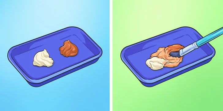 Si vous avez acheté par erreur une teinte plus foncée de fond de teint, appliquez une crème hydratante pour éclaircir la teinte.