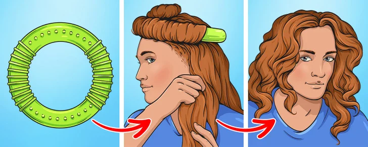 Utilisez un anneau à mâcher en caoutchouc pour chien pour boucler vos cheveux.