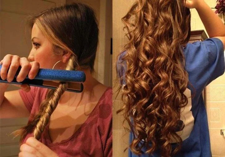 Des boucles rapides pour cheveux longs
