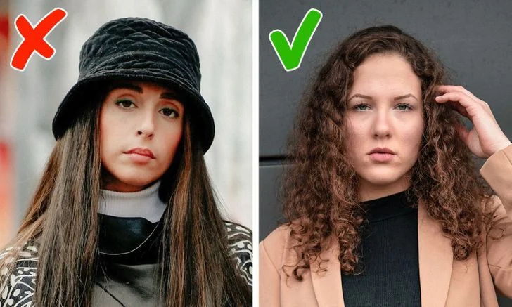 Cheveux raides et lissés