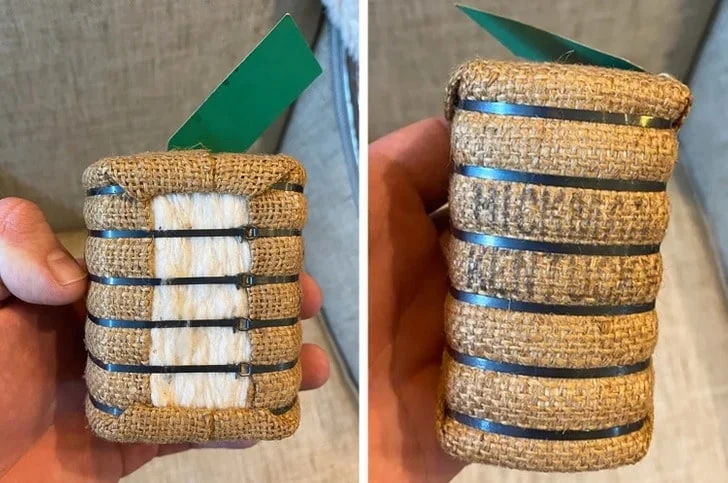 une mini-balle de coton, objet
